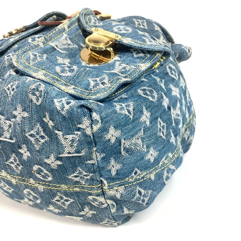 Louis Vuitton Backpack Ad GM Monogram Denim Blue — view 5