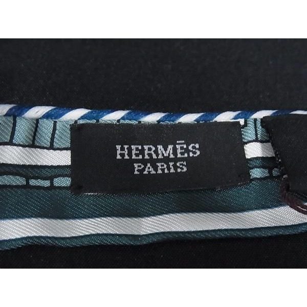 Hermes Paris Station Twill Doll Candy Scarf Green — view 3