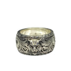 Gucci Cat Head Ring Jewelry Animal SV 925 Silver 8