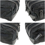 Prada Triangle Logo Clutch Multi Pouch Black Tessuto — view 5