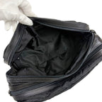 Prada Triangle Logo Clutch Multi Pouch Black Tessuto — view 8