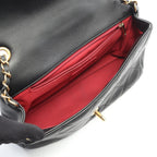Chanel Shoulder Bag Quilted Black Lambskin Loop — view 3