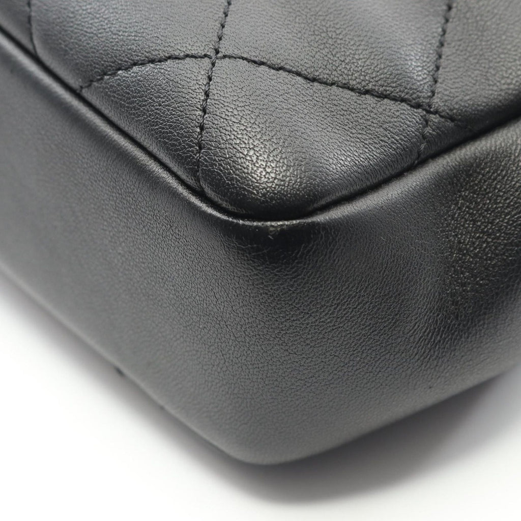 Chanel Shoulder Bag Quilted Black Lambskin Loop — view 8