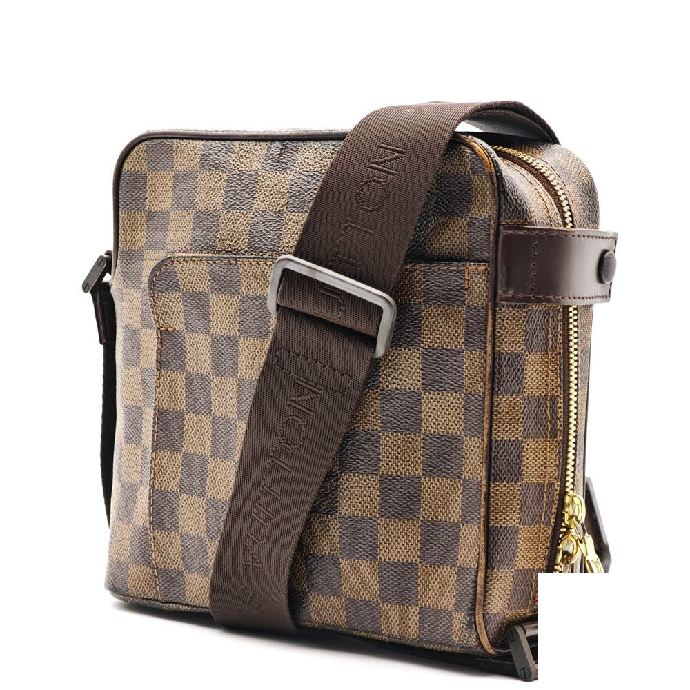 Louis Vuitton Shoulder Bag Damier Ebene Leather