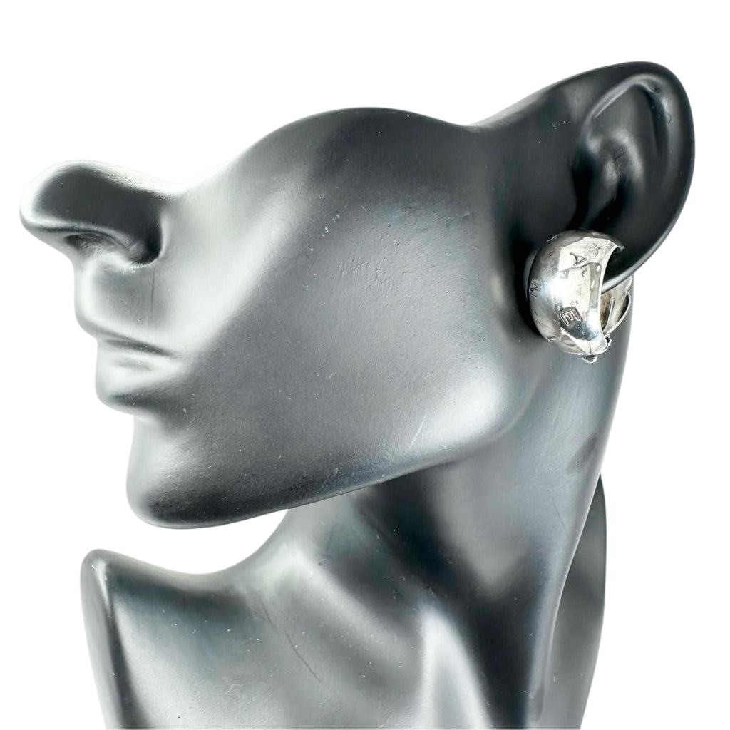 Chanel Silver Earrings — view 2