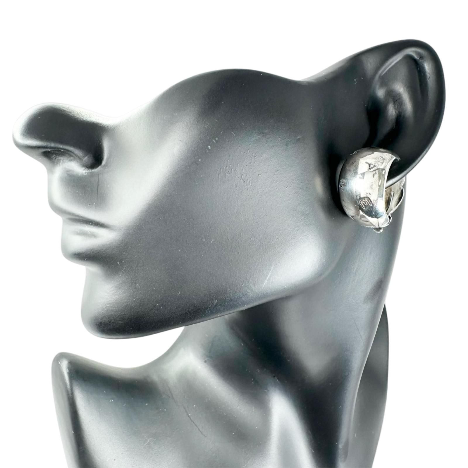 Chanel Silver Earrings — view 2