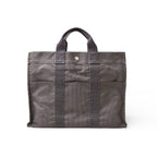 Hermes Tote Bag Her Line MM Canvas Gray
