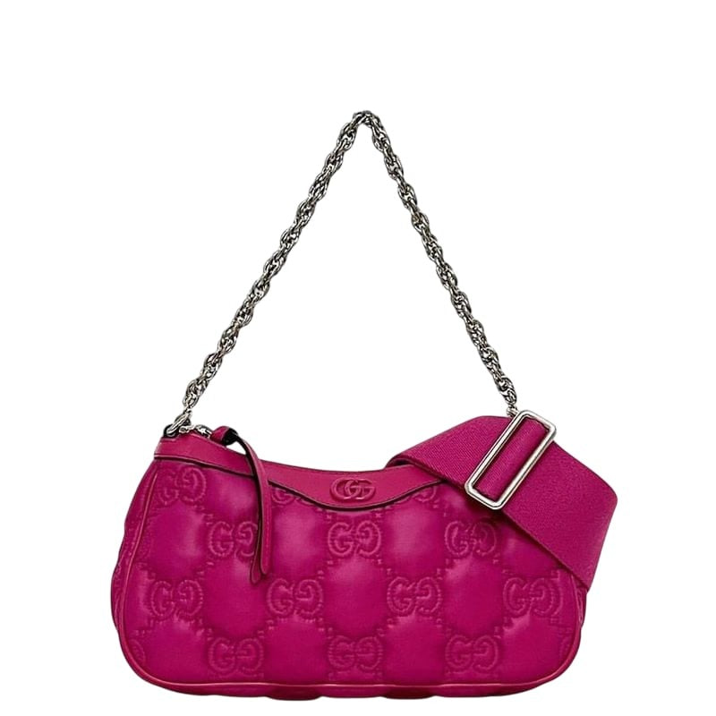 Gucci 2 way Bag Pink GG Matelasse
