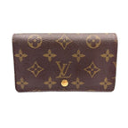 Louis Vuitton Porte-Monnaie Viet Tresor Monogram Leather Brown Bifold Wallet