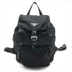 Prada Nylon Tessuto Triangle Logo Backpack Casual Black