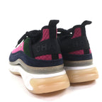 Chanel CC Logo Design Suede Leather Quilted Lace Up — view 4