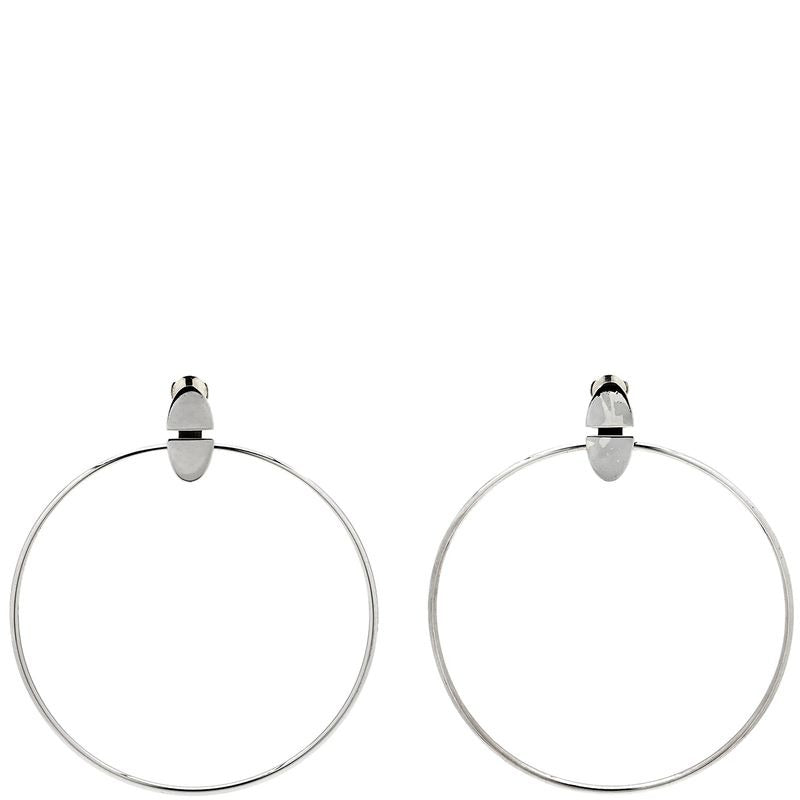 Hermes Earrings Silver 925 AG SV Loop Hoop Swing — view 2