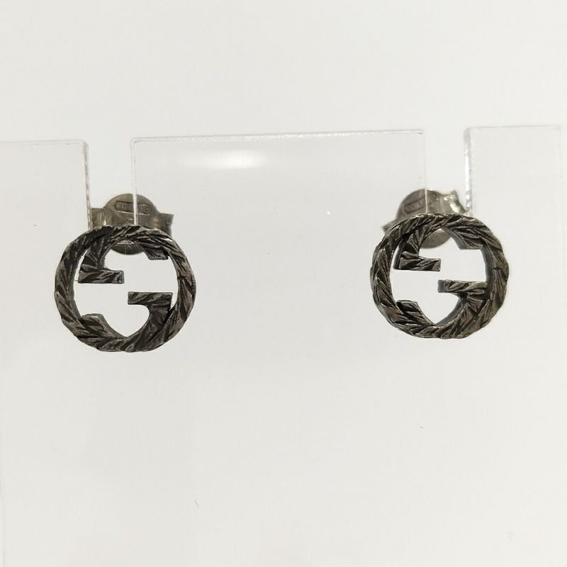 Gucci Earrings Interlocking SV 925 AG Silver — view 2