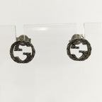 Gucci Earrings Interlocking SV 925 AG Silver — view 2