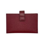 Celine Card Case Accordion Holder 10 B693 bfp Calfskin Logo Light Burgundy — view 2