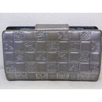 Chanel Icon Wallet Clasp Silver Leather CC Logo 7K — view 2