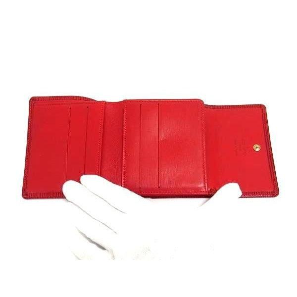 Louis Vuitton Wallet Porte Monnaie Vie Carte Cles Di Castilian Red Epi — view 5