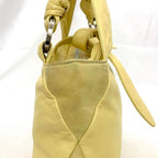 Loewe Handbag Yellow Anagram Leather Suede — view 7