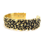 Gucci Bamboo Motif Yellow Gold-Tone Bangle — view 5