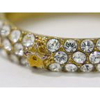 Dior Star Motif Rhinestone Ring M Gold Plated — view 5