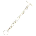 Hermes Chaine Dancre TGM Silver Bracelet 10 Link — view 3