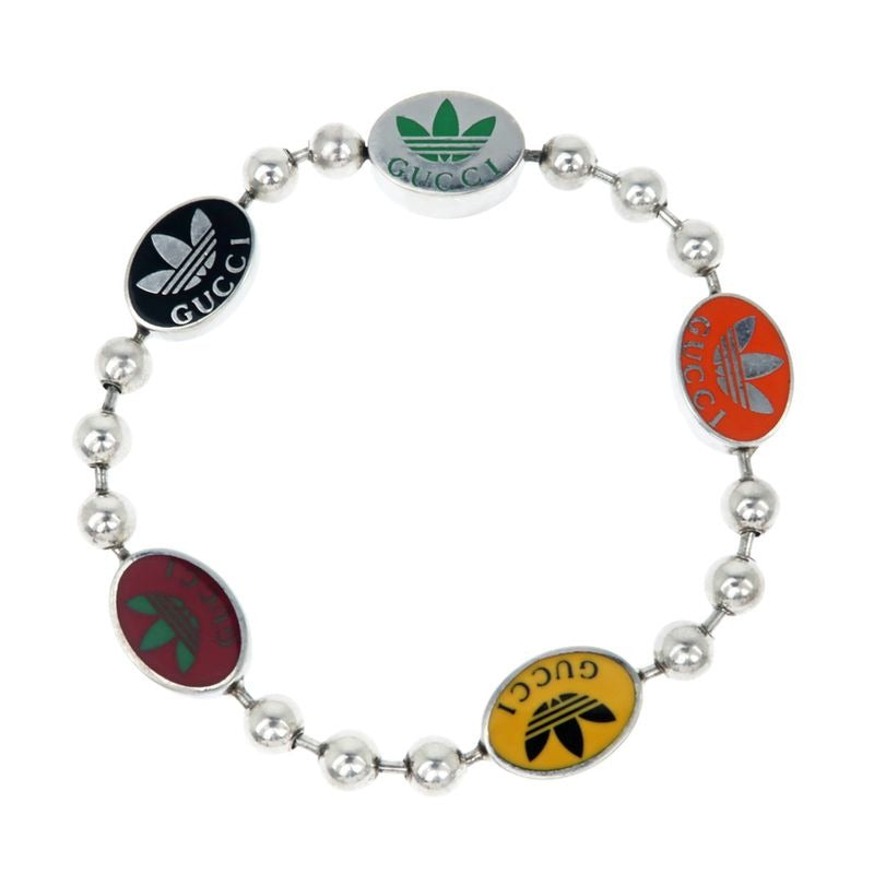 Gucci Adidas Collaboration Bracelet Ball Chain 16 AG 925 Multicolor — view 2