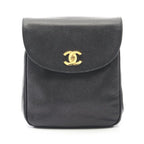 Chanel Rucksack Sac Backpack Black Caviar Leather