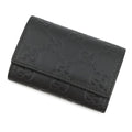 Gucci 6 Key Case Guccissima Leather Black Holder