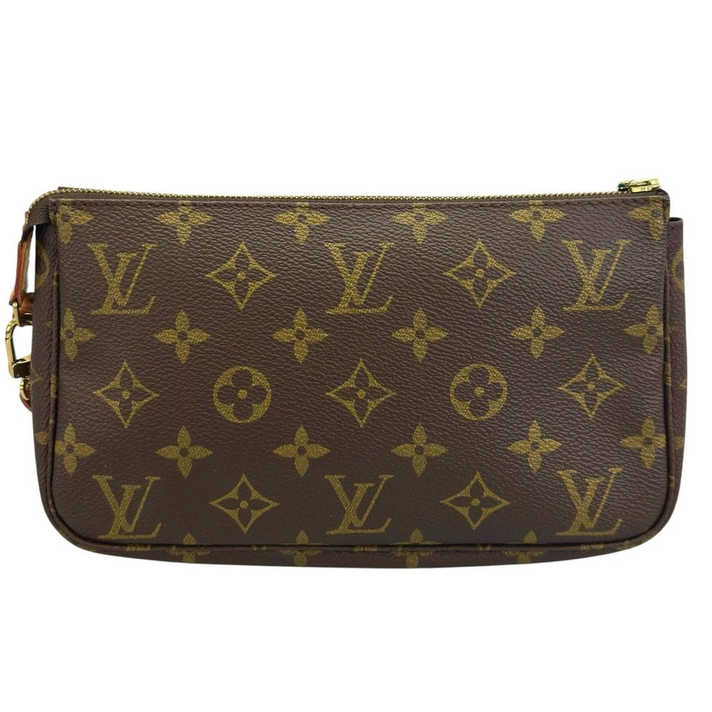 Louis Vuitton Pochette Handbag Brown Pouch — view 2