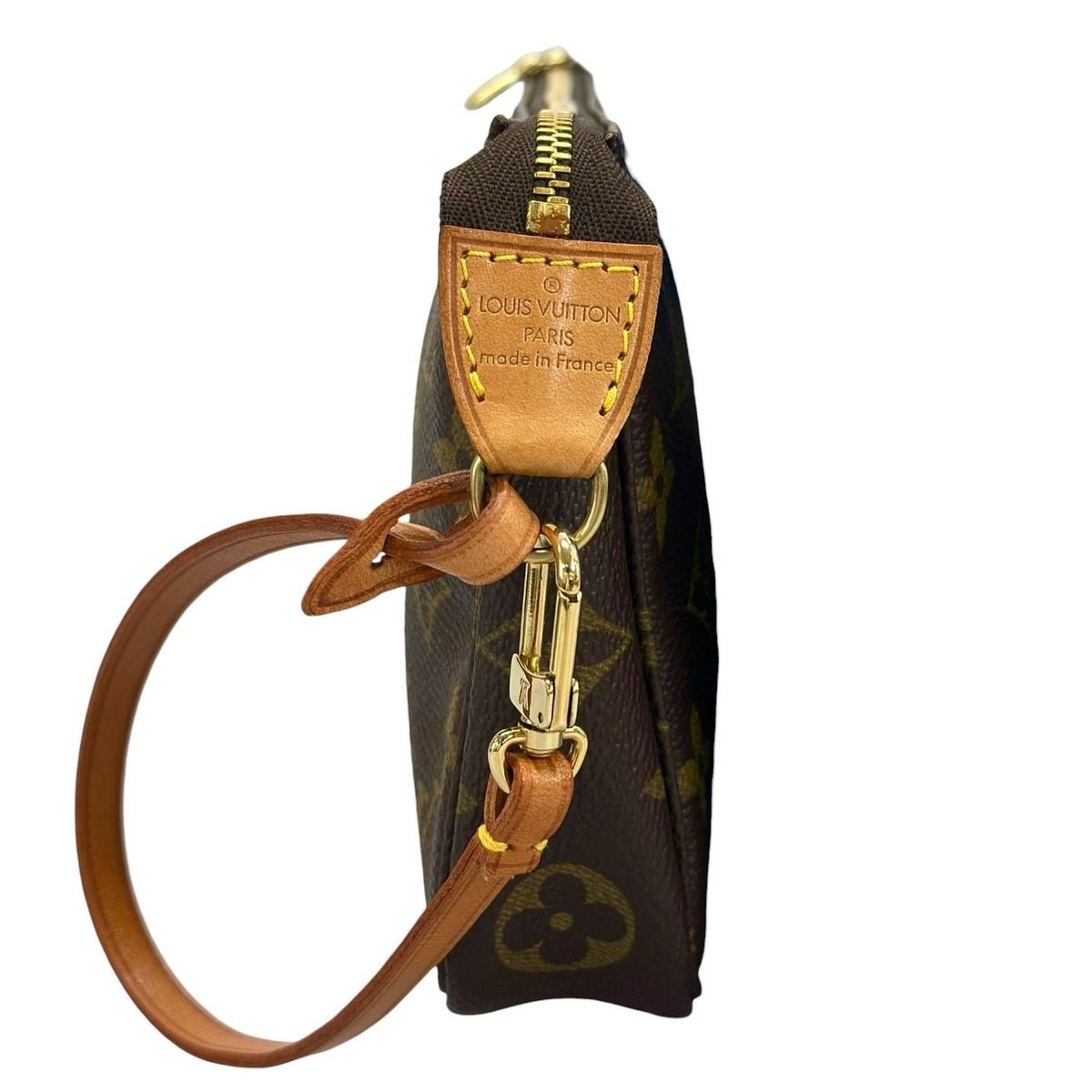 Louis Vuitton Pochette Handbag Brown Pouch — view 3