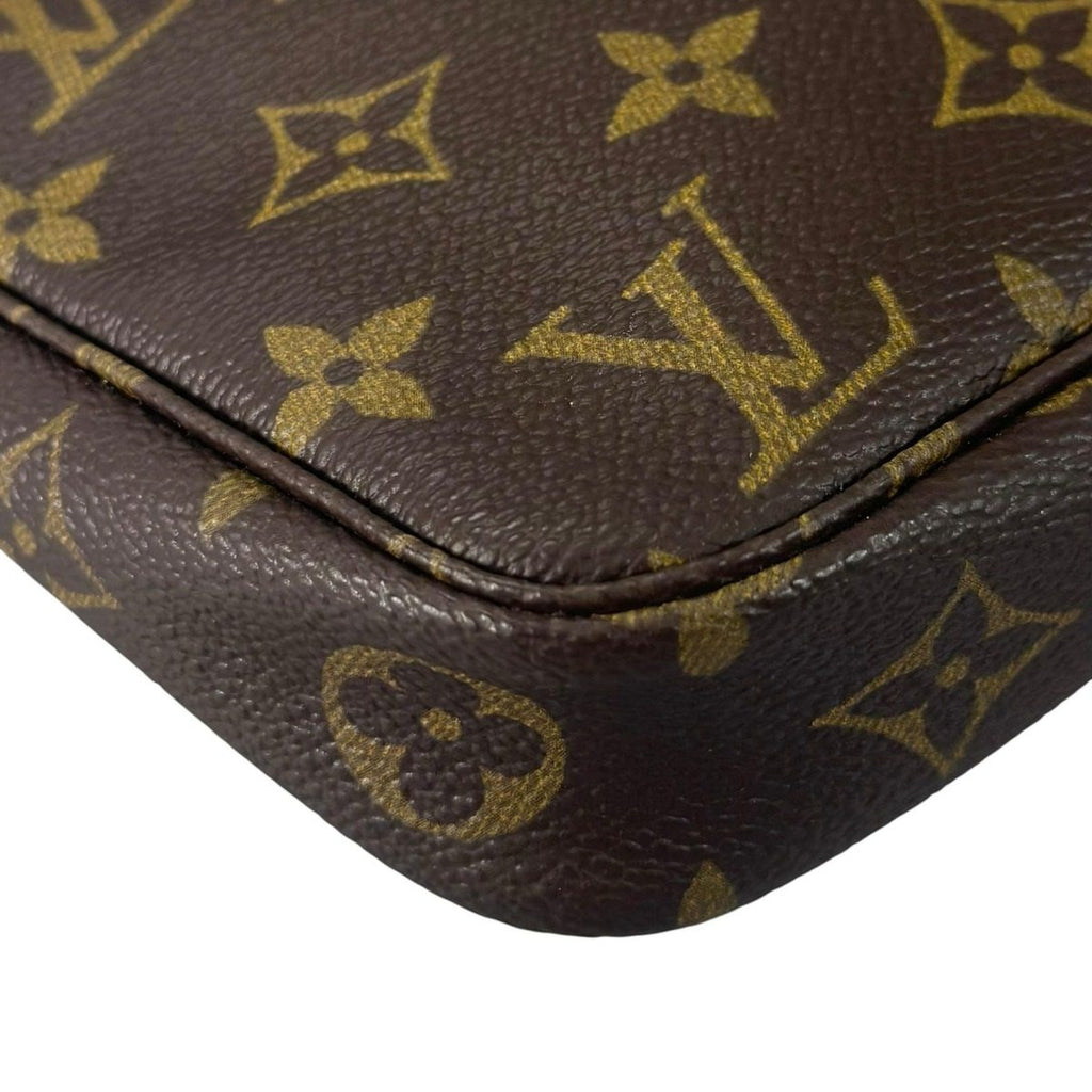 Louis Vuitton Pochette Handbag Brown Pouch — view 6