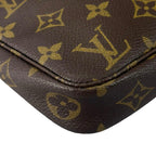Louis Vuitton Pochette Handbag Brown Pouch — view 6