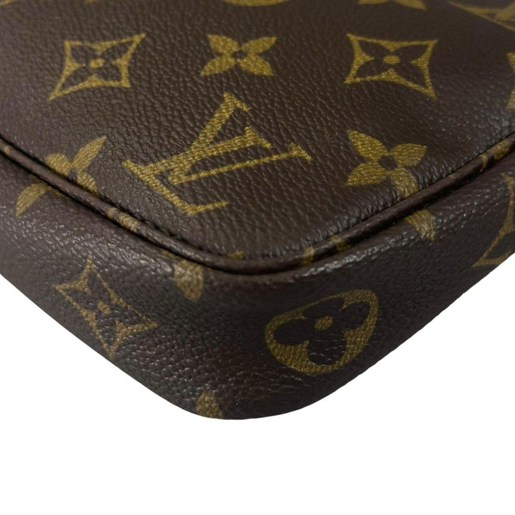 Louis Vuitton Pochette Handbag Brown Pouch — view 7