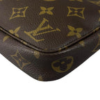 Louis Vuitton Pochette Handbag Brown Pouch — view 7
