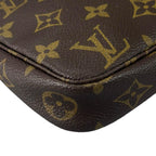 Louis Vuitton Pochette Handbag Brown Pouch — view 8