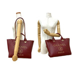 Chanel Deauville Caviar Leather 2-Way Handbag Semi-shoul — view 3