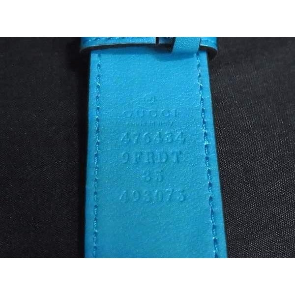 Gucci Waist Bag GG Marmont Blue Velvet Gold — view 2