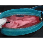 Gucci Waist Bag GG Marmont Blue Velvet Gold — view 8