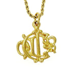 Christian Dior GP Emblem Necklace Gold — view 2