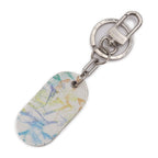 Louis Vuitton Porte Cles Military Tab Key Holder Mp2862 Calf Leather White
