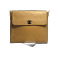 Chanel No 5 Quilted Gunmetal Leather Shoulder Bag