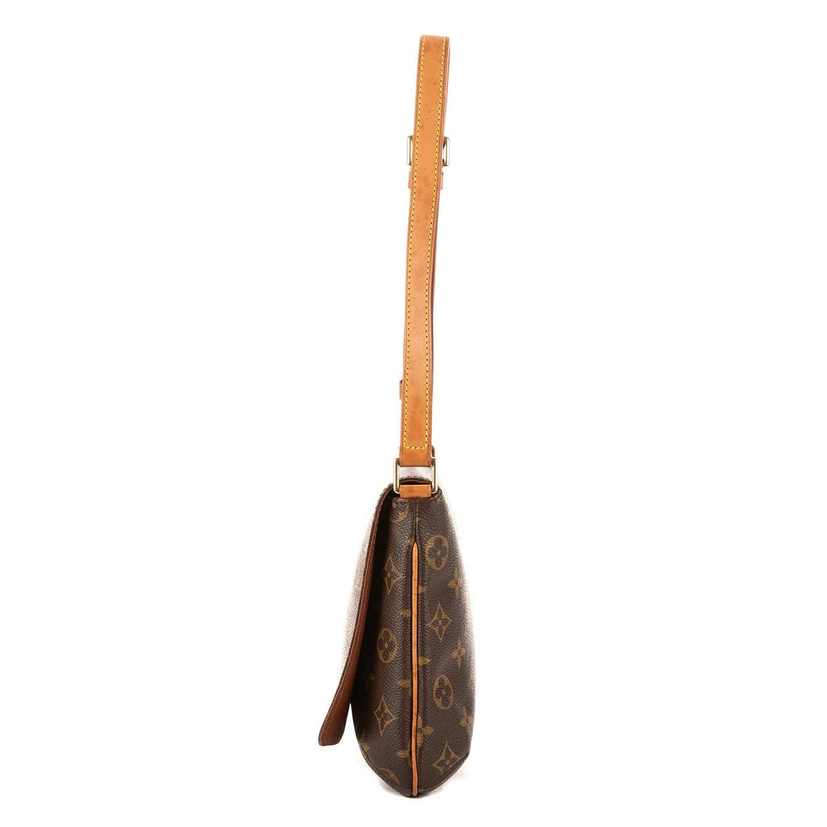 Louis Vuitton Musette Tango Brown Monogram Canvas Shoulder Bag — view 3