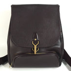 Louis Vuitton Backpack Cass Ia Taiga Leather Acajou Wine Red
