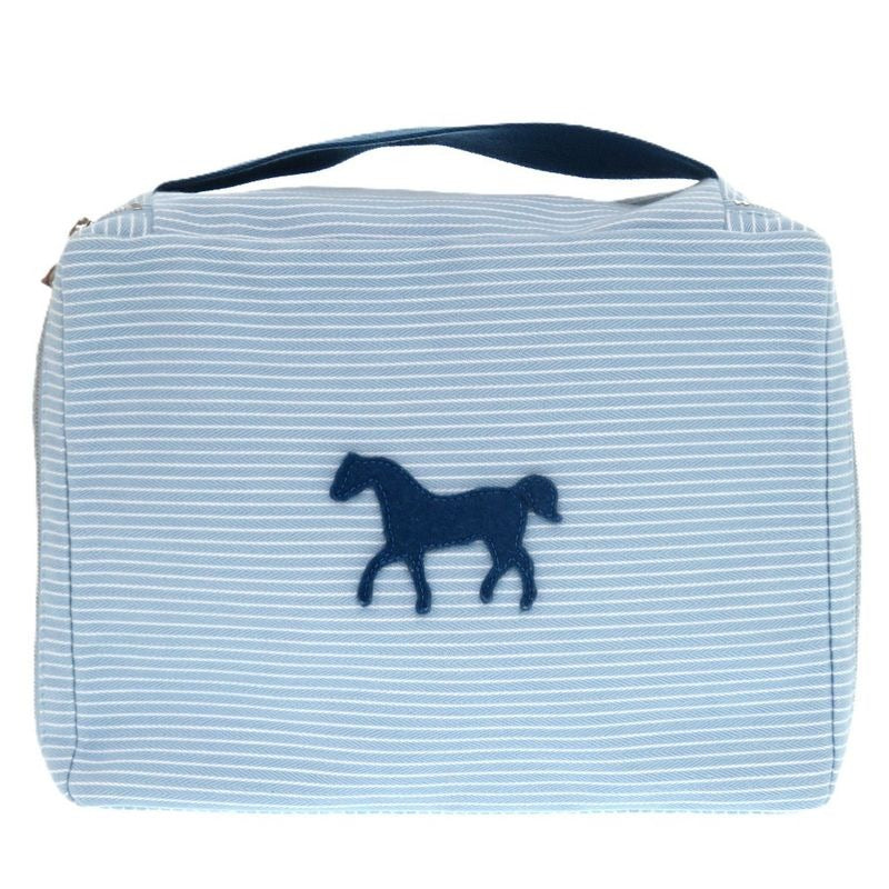 Hermes Cabriole Togo Bag MM Cotton White Blue Water 1009 Pouch