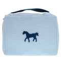 Hermes Cabriole Togo Bag MM Cotton White Blue Water 1009 Pouch