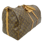 Louis Vuitton Boston Bag Monogram Keepall Bandouliere 55 Brown — view 2