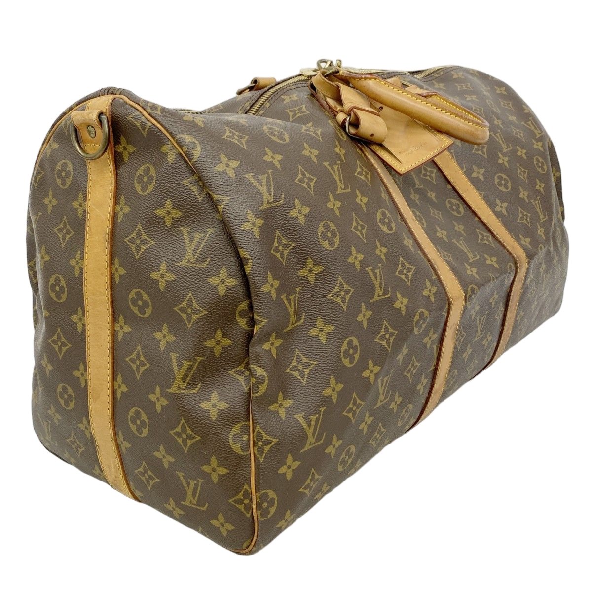 Louis Vuitton Boston Bag Monogram Keepall Bandouliere 55 Brown — view 2