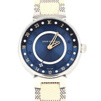 Louis Vuitton Tambour Dual Time 12 P Circle D Qa142 SS Quartz