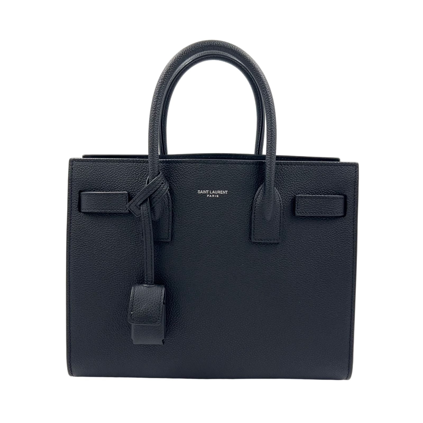 Saint Laurent Paris Sac Joule Baby Shoulder Bag Leather Black Silver