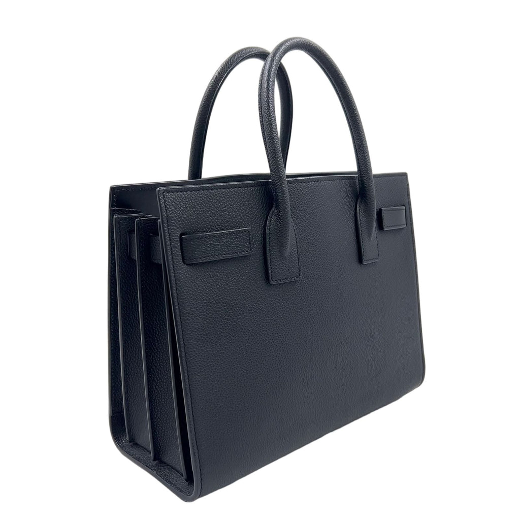 Saint Laurent Paris Sac Joule Baby Shoulder Bag Leather Black Silver — view 2